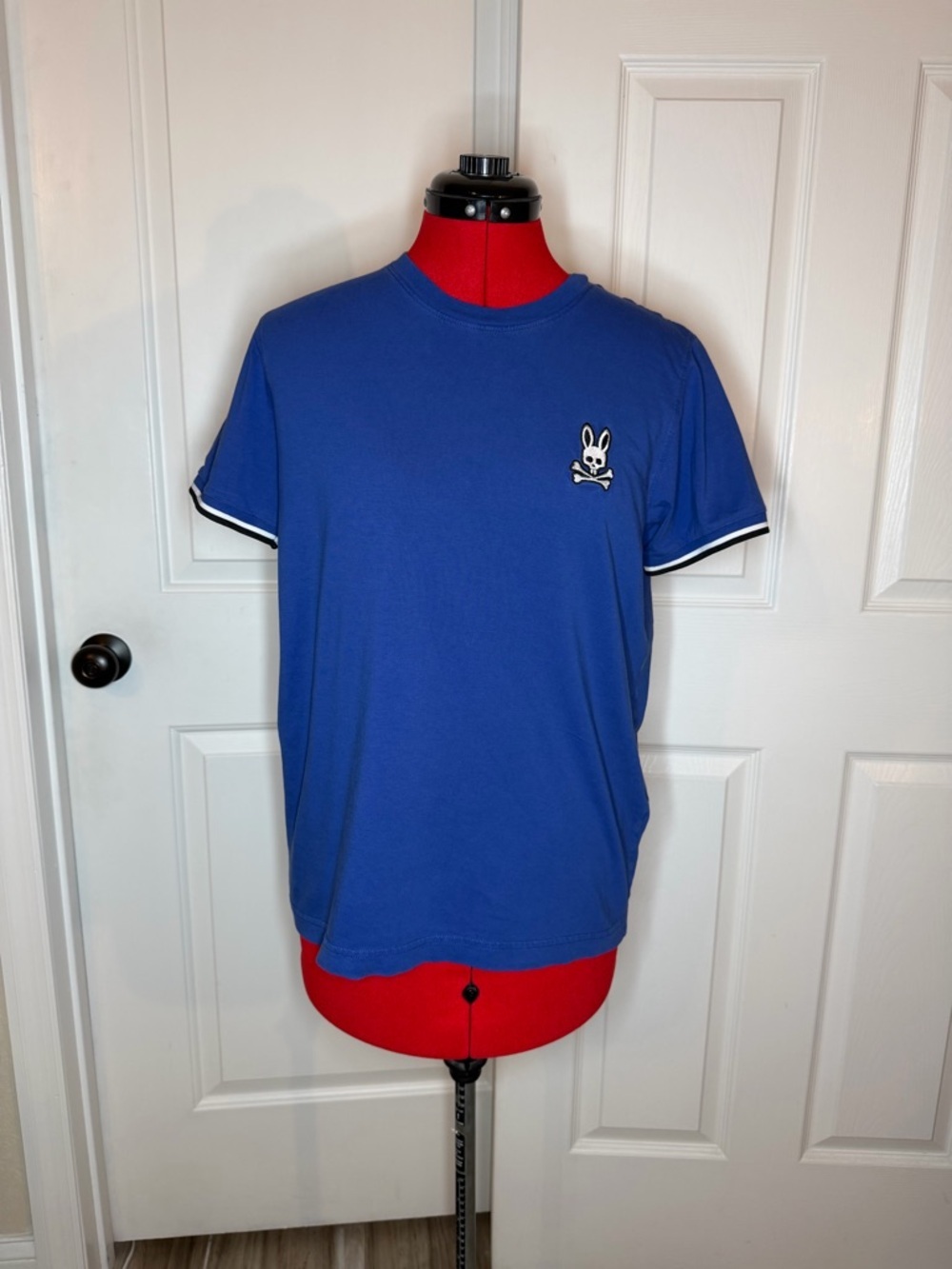 Psycho Bunny Short Sleeve Tee Shirt Blue Mens Size 3 / XS